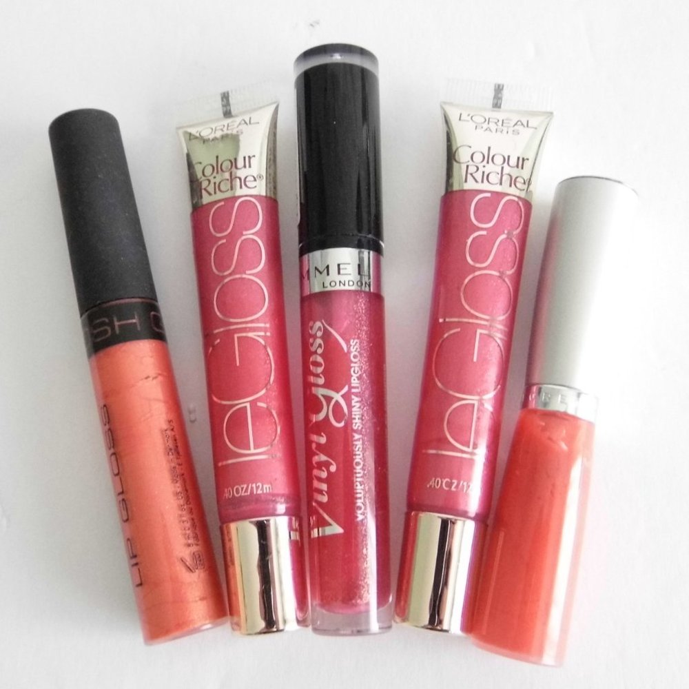 NEW 5pc Bundle Lip GLOSS Gosh VS Loreal